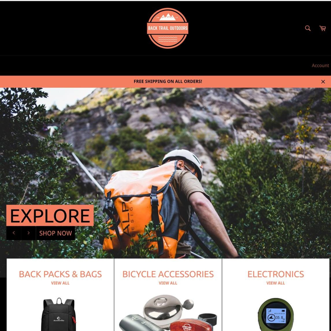 Backtrail - Shopify Store